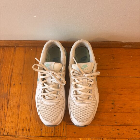 Nike AirMax Size 7 White/Teal Sneakers - Picture 4 of 5